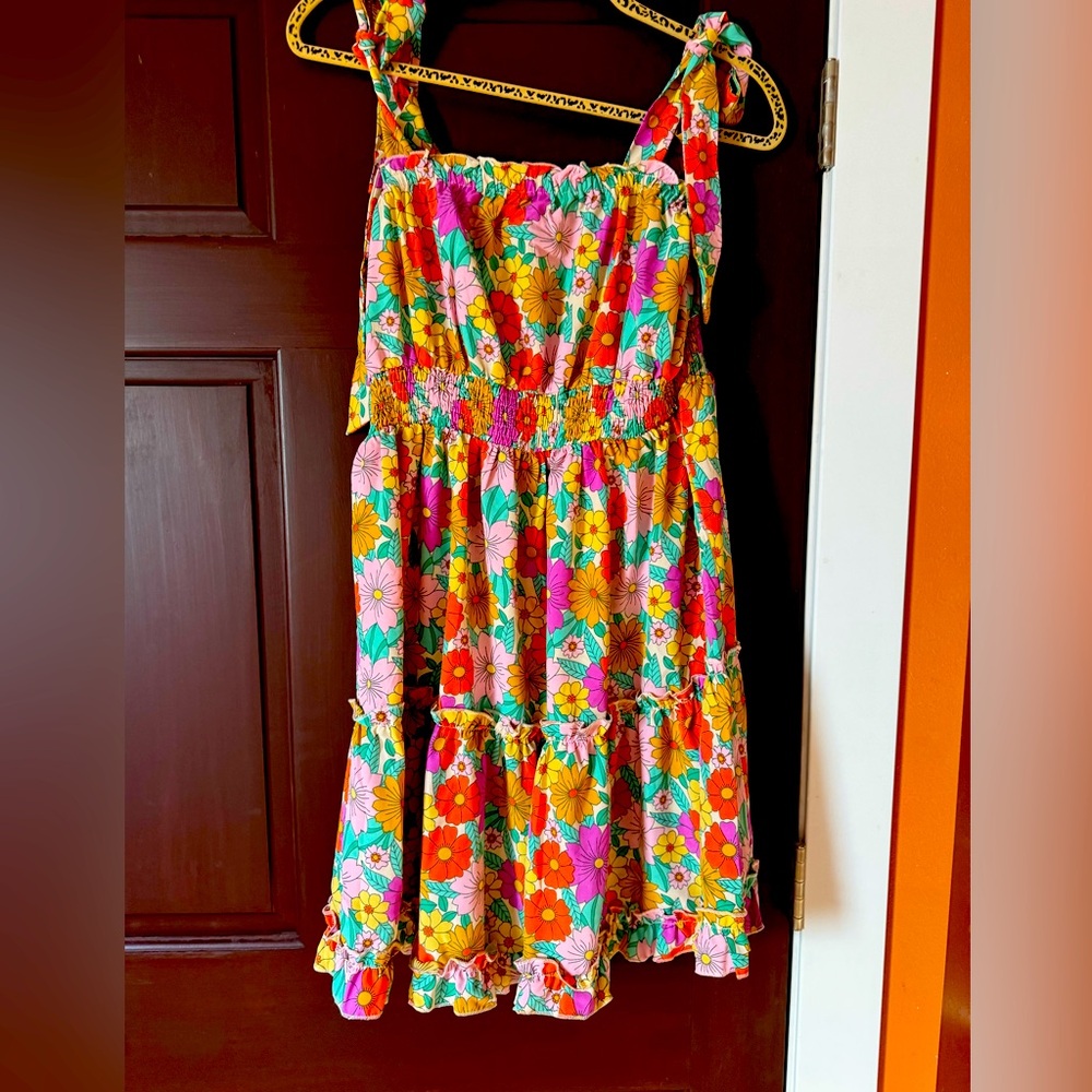 New tags print mini dress.